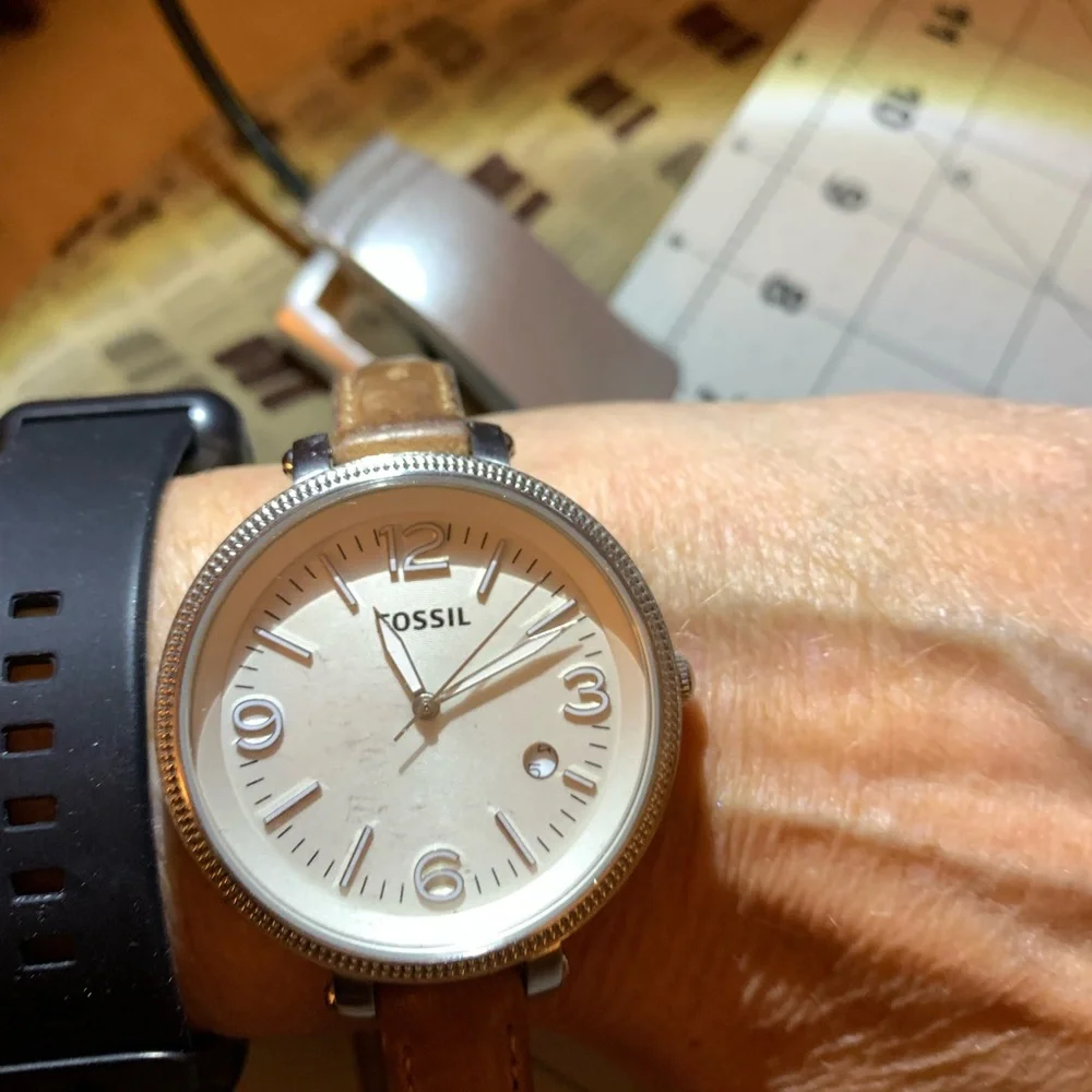 Fossil Brown Leather Strap Smartwatch